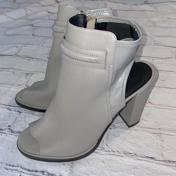 Grey Kenneth Cole 'Sydney' Open Toe Booties - 7.5 - Picture 3 of 10